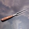 Barbecue Fork with Wooden Handle Stainless Steel Multifunction Nonstick Barbecue