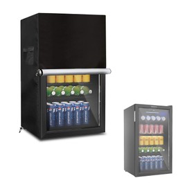 Sobana - Cubierta para refrigerador y enfriador para bebidas para la mayoría de mini nevera de cerveza o vino de 3.2 pies cúbicos, impermeable, a prueba de polvo, con cierre lateral anti-UV, se puede