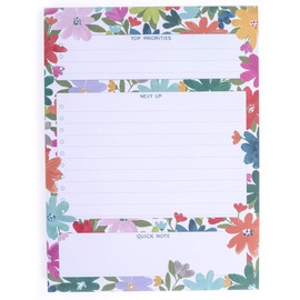 Bright Floral Large Notepad