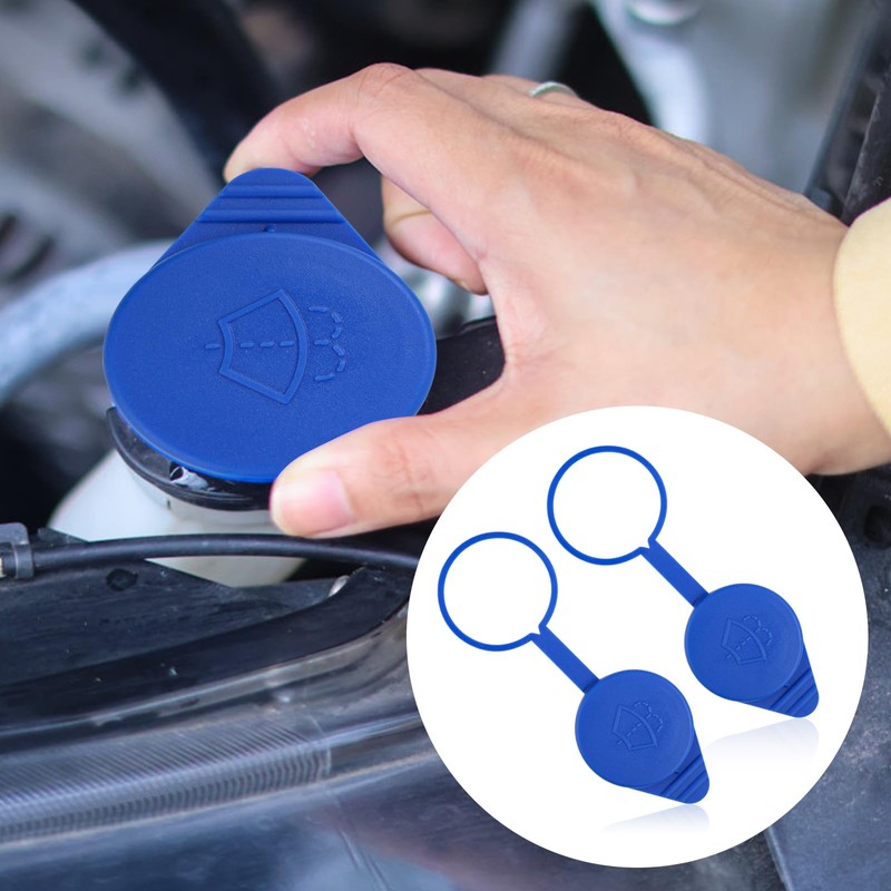 PEUTIER 2pcs Windshield Washer Reservoir Cap, Washer Fluid Lid Leakage