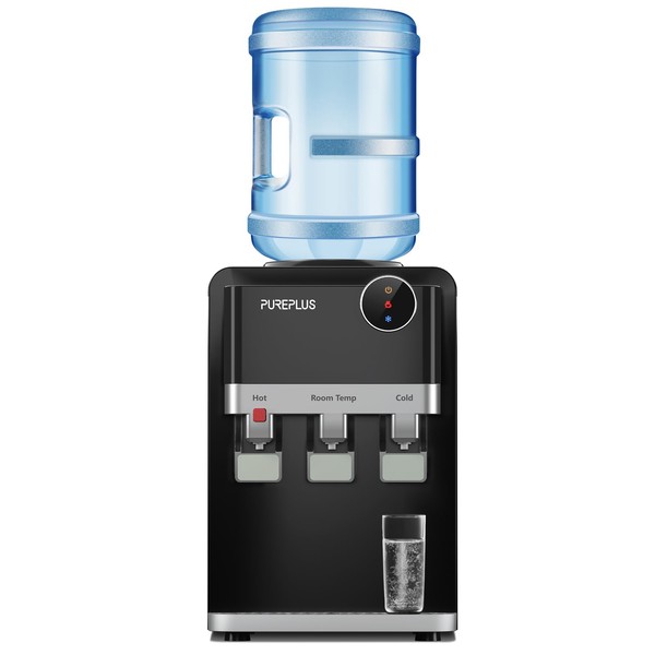 PUREPLUS Top Loading Water Cooler Dispenser, Countertop Water Cooler for