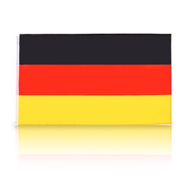 MEUTL German Flag 5x3 ft, Polyester Germany Flag for Sports Events & Parades, Vibrant Colors for Indoor & Outdoor Use, Weatherproof Polyester for Festivals & Parties
