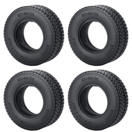 AXspeed 4pcs 25mm RC Wheel Tire Tyre Set Upgrade Parts for 1/14 Tamiya Trailer Tractor Truck