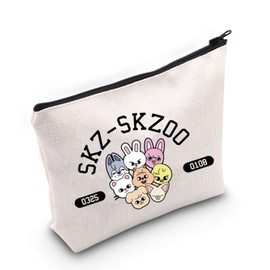 TOBGBE K-POP Boy Group Gift SKZ Character Singer Inspired Cosmetic Bag Stay Fans Gift SKZ Album Merchandise Stay Gifts (Boy Role Bag CA)