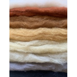 heidifeathers® 'Pets Mix' Carded Wool - Felting Wool Sliver - Needle Felting Wool for Felting Animals