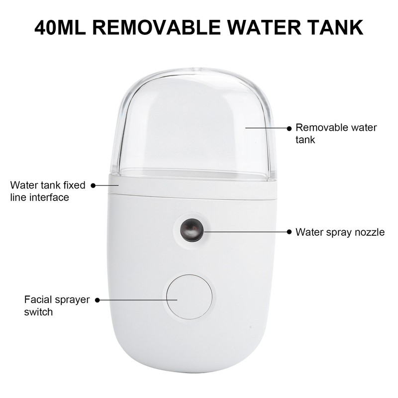USB Charging Portable Face Moisturizing Spray Handheld Nano Mist Sprayer