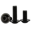 M8-1.25 x 10mm Flanged Button Head Socket Cap Screw Bolts,