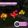 QINGYA 4 Pack Outdoor Solar Garden Decor Lights, Waterproof Solar