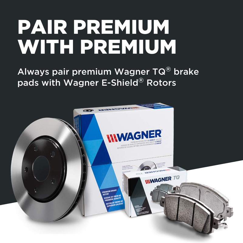 Wagner ThermoQuiet MX555A Semi-Metallic Disc Pad Set, Front