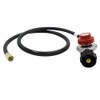MCAMPAS 0-20 Psi Adjustable Propane Regulator with Hose. 4 FT