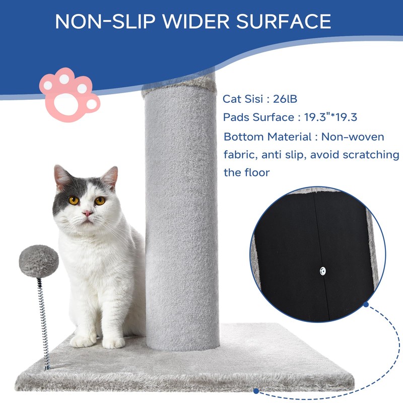 Cat Scratching Post Carpet Scratching Post 40" for Indoor Cats,