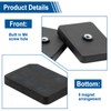 JOJOCY 10 PCS Square Rubber Coated Magnets, Anti-Scratch Neodymium Magnetic