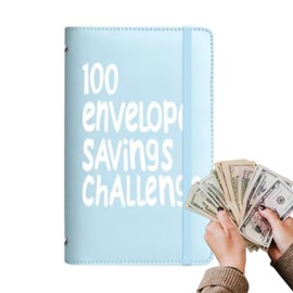 Savings Envelopes for Money Challenge | Money Saving Binder | 100 Days Binder Tracker Envelopes for Home School Children Men Adults
