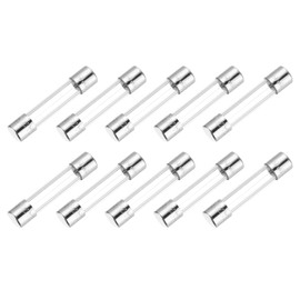 sourcing map 2A 250V Glass Fuse 6x30mm Time Delay Fuse UL Listed Slow Blow Fuse for Home Appliances(Pack of 10)