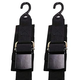 MEILI Heavy Duty Boat Trailer Transom Strap (2PK) - 2 inch x 48 inch Adjustable Marine Boat Tie Down Straps to Trailer (Shipped from USA) with Quick Release Buckle1200 LBS Capacity Securely | Meili