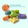 JAYSRIS Bath Animals Toy without Holes (6 Pieces), Bath Toy