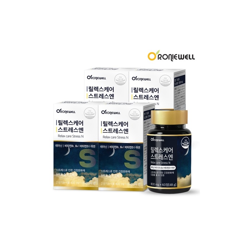Ronywell Relax Care For Stress 800mg 60 Tablets / 로니웰
