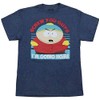 Animation Shops Cartman I'm Going Home T-Shirt-Large Heather Blue