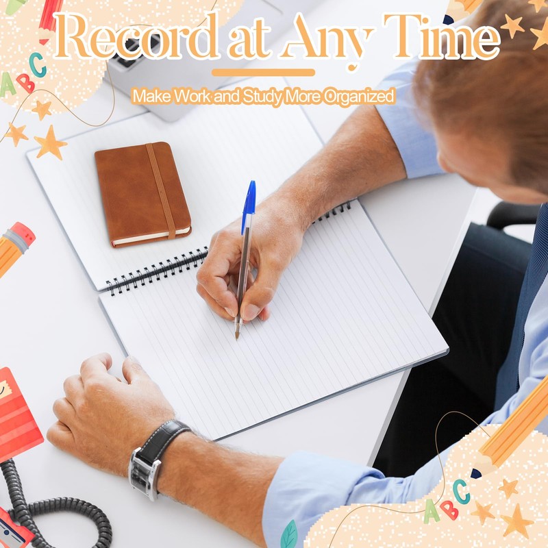 Radsocken 3 Pack Pocket Notebook, A7 Notebook, 3 Style PU