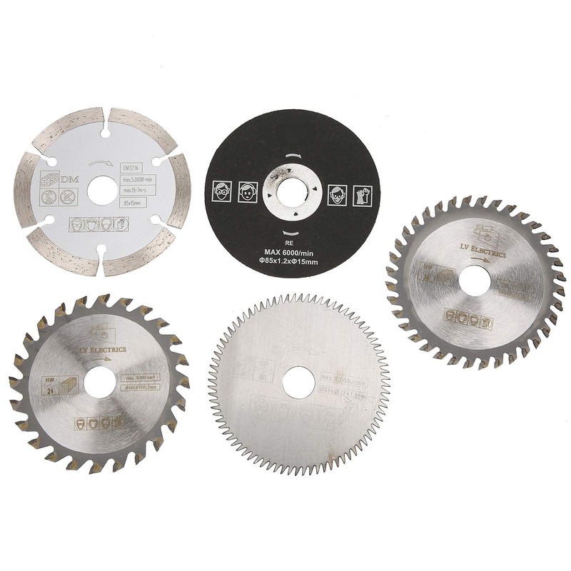 Tbest Hs301Dz Worx 5Pcs 85Mm Inner Diameter 15Mm Mini Carbide