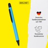 Onlinen Ballpoint Pen Aluminium Stylus Blue, Retractable Ballpoint Pen Made
