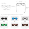 KINGSEVEN Wooden Sunglasses Polarised for Men Women Retro Vintage Mirrored