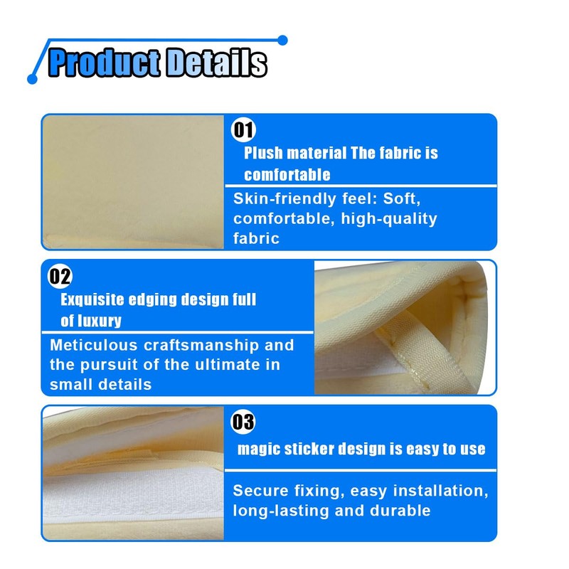 2PCS Car Grab Handle Cover, Soft Plush Car Grip Gloves