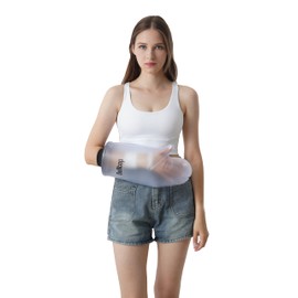Duschschutz Arm. Wasserdicht Gipsschutz Arm/ hand für Dusche. Wasserdichter Armprotektor für Gipsverbände. Wasserschutz Gipsarm aus Silikon für Bad & Dusche. Wiederverwendbarer Gipsarm Schutzhülle.