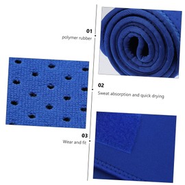 COLLBATH Waist Brace for Sports Workout Girdle with Breathable Soft Lumbar Support for Running Gym and Athletic Activities for Waist Relief and Injury Prevention Blue