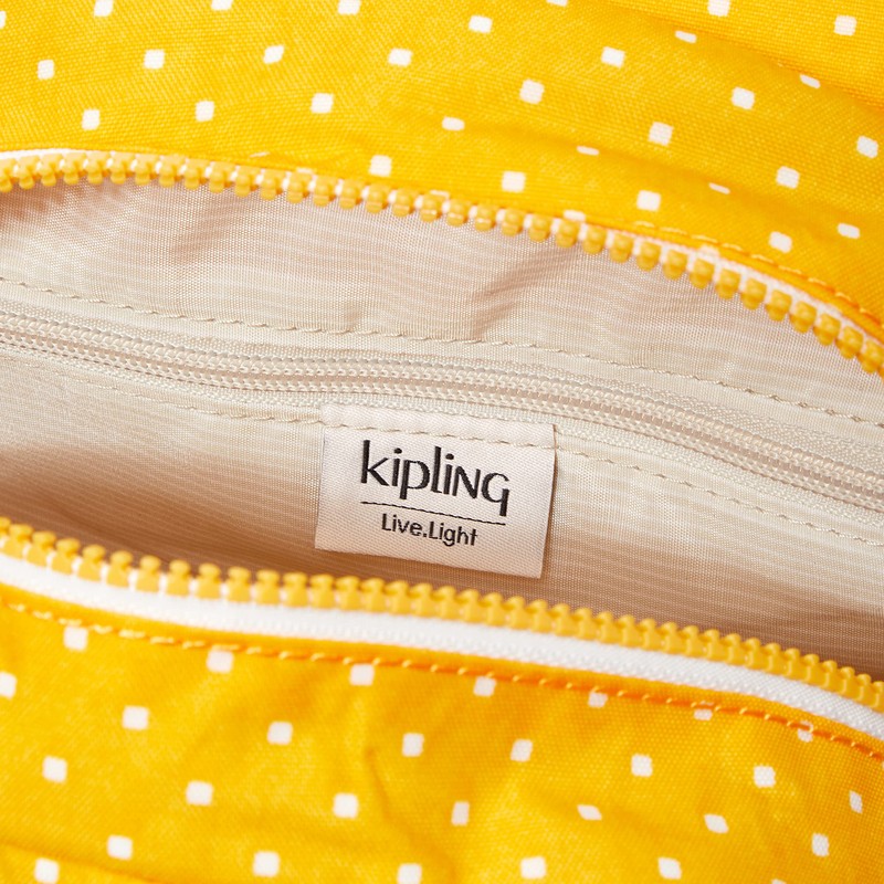 Kipling Backpacks CITY PACK MINI Soft Dot Yellow
