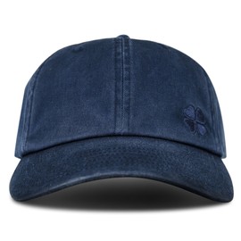Lucky Brand Cotton Embroidered Baseball Cap with Adjustable Straps for Men and Women (One Size Fits Most), Low Profile-Navy