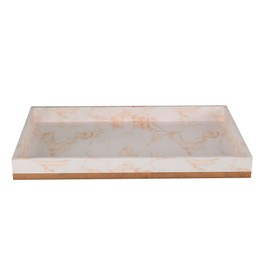 nu-steel MST10CH Misty Copper Collection Amenity Tray,Perfect for Home & Bathroom Accessories, Resin and Metal