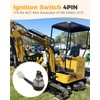 4 PIN Ignition Switch Fit for AGT-H15R DHKG-H15 Mini Excavator,