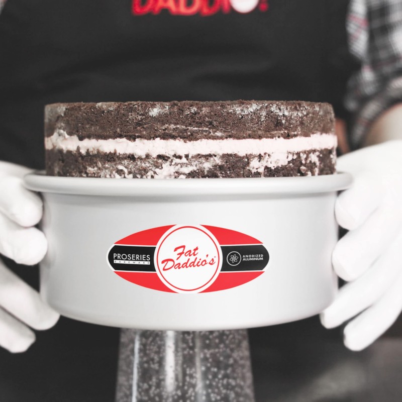 Fat Daddio's PCC-32SET Anodized Aluminum Round Cheesecake Pan with Removable
