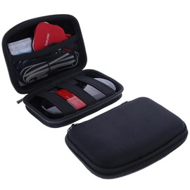 foto-kontor Bag Compatible with Beurer EM59 Heat EMS/TENS Storage Bag for Stimulation Current Device Protection Portable Hard Travel Accessories Case Storage Case Organiser Black