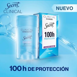 SECRET, Desodorante Mujer, Clinical Strength, Desodorante Clinical, Gel Invisible, PH Balanced, 45 GR