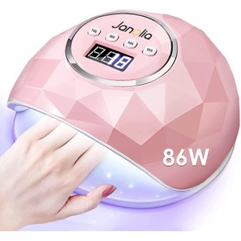 Janolia Nail Dryer Lamp 86 W UV LED Lamp for Gel Nails Professional Gel UV LED Nail Lamp with Sensor LCD Display UV Nail Lamp for Gel Nails with 4 Timers Suitable for All Gel