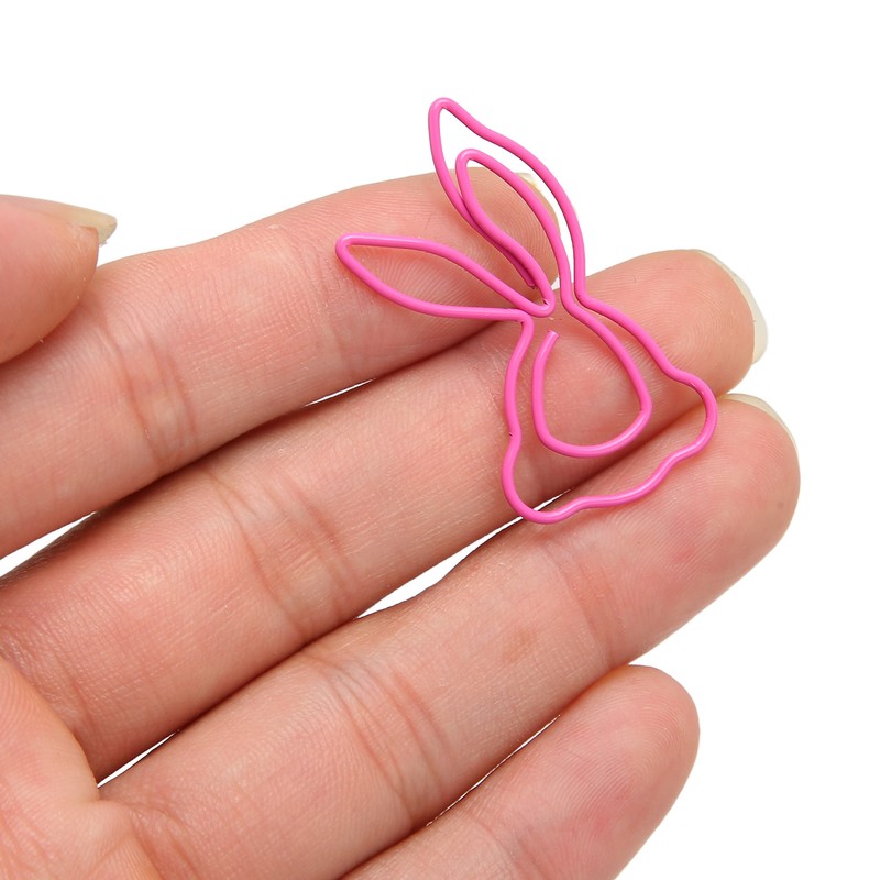 100Pcs Kids Paper Clips Bunny Style Strong Metal Exquisite Color