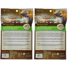 Nutri Chomps 6" Chicken Flavor Braid Dog Chew, 8 Count