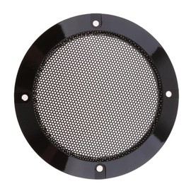 zalati Black Speaker Metal Grille Decorative Circle speaker Automobile subwoofer net cover for DIY Speakers and Cars Speakers - 4 inch