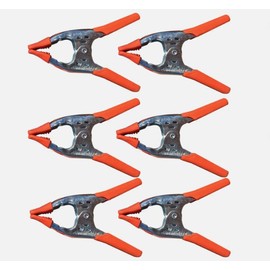 Pack of Large Spring Clamps Heavy Duty Metal Hand Clamps Squeeze Clamps- 6 inches (6)