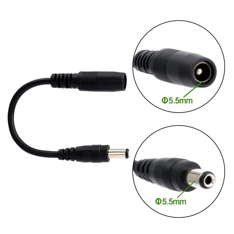 Musiclily Pro Reverse Polarity Converter Cables Straight & Elbow Set
