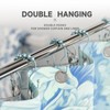 Bathway Shower Curtain Hooks, Shower Curtain Rings Rust Proof Double