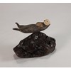 Sea Otter Mother and Pup Sculpture byJohn Perry 5in Long