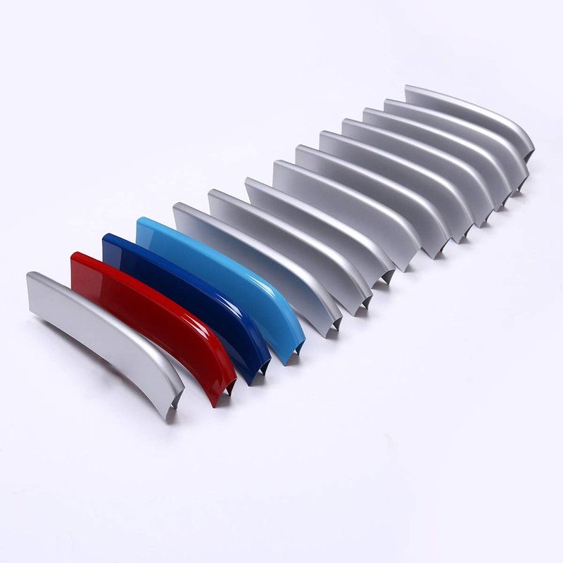 14pcs/set ABS Matte Front Grill Sequins Frame Cover Trim For