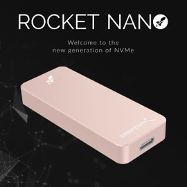 SABRENT 2TB Rocket Nano External Aluminum SSD Up to 1000MB/s (Pink) (SB-2TB-NANO-PNK)