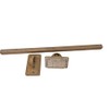 Cast Stone Towel Bar and Holders for Shower Bathroom (Mocha)