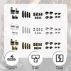 Zipper Slider Repair Kit - 60pcs Universal Zippers Replacement Insertion