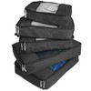 TravelWise Luggage Packing Organization Cubes 5 Pack, Black, 2 Small,