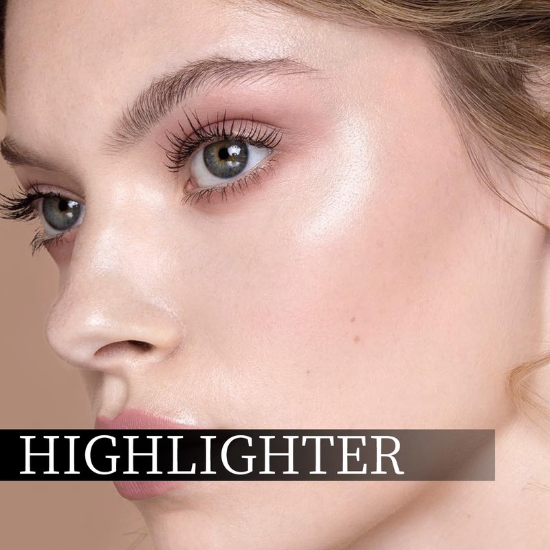 KYDA Highlighter Makeup Palette, Shimmer Highlighter Powder Makeup Palette, Diamond